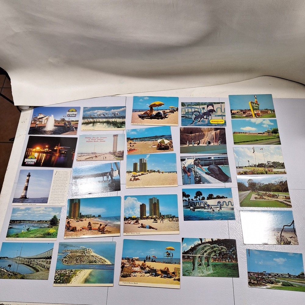 Lot of antique and Vintage Postcards Marineland Daytona Maine Jekyll Island GA