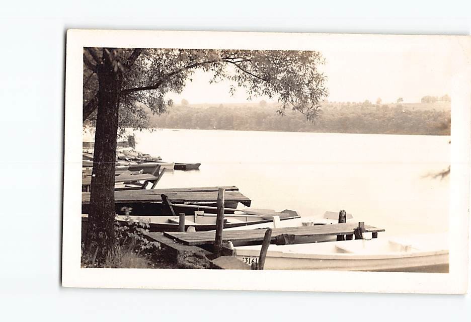Postcard Boats Lake Landscape Scenery