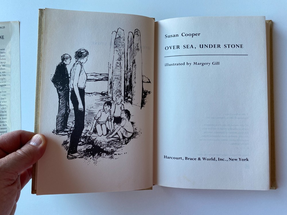 OVER SEA UNDER STONE~Susan Cooper~Margery Gill~1965 HCDJ~Dark Rising Sequence~