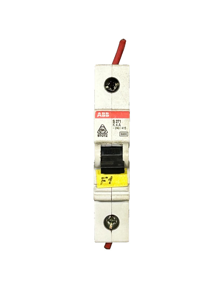 ABB S271 K4A Circuit Breaker 4A 1-Pole 277/480VAC