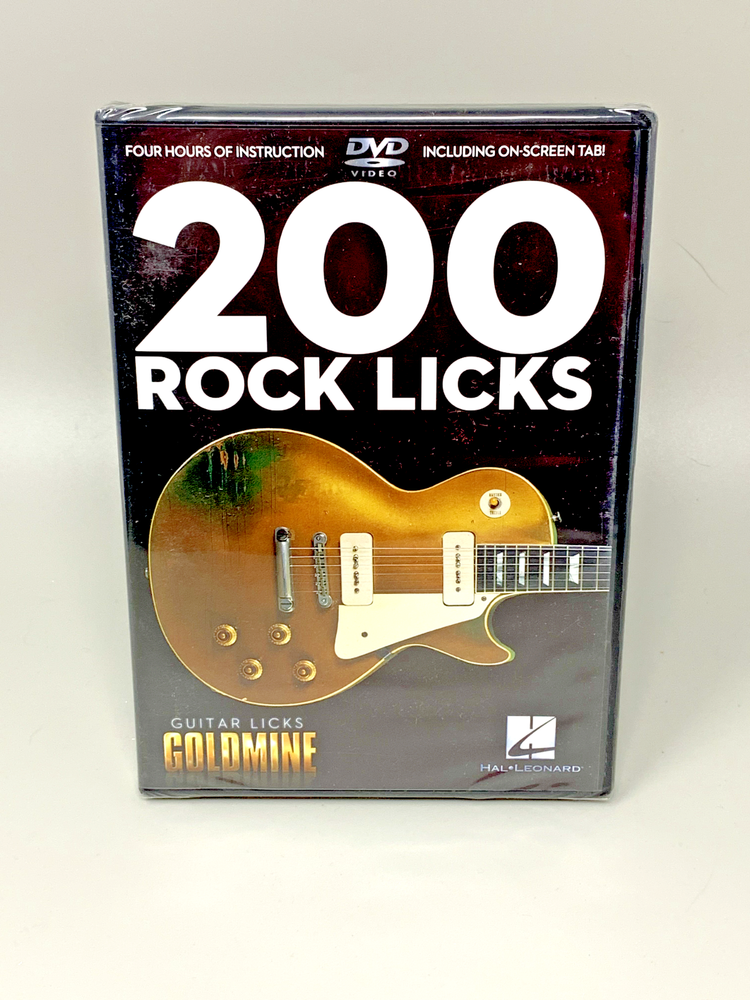 200 Essential Rock Guitar Licks Goldmine Instructional DVD