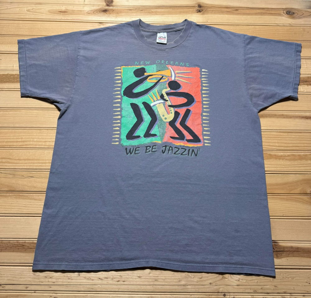 Vintage 1993 New Orleans We Be Jazzin' Festival Tourist Souvenir Shirt USA 2X