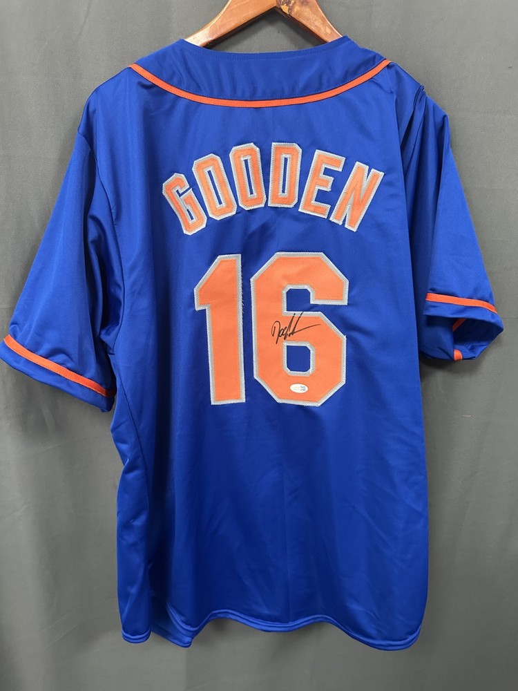 Dwight Doc Gooden Signed Blue New York Mets Baseball Jersey AUTO JSA Sz XLPROBSTEIN is actively accepting consignments !!