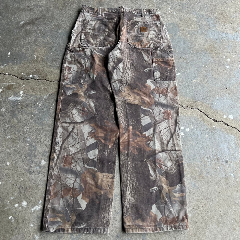 Vintage Y2K Realtree Camo Carhartt Carpenter Work Pants