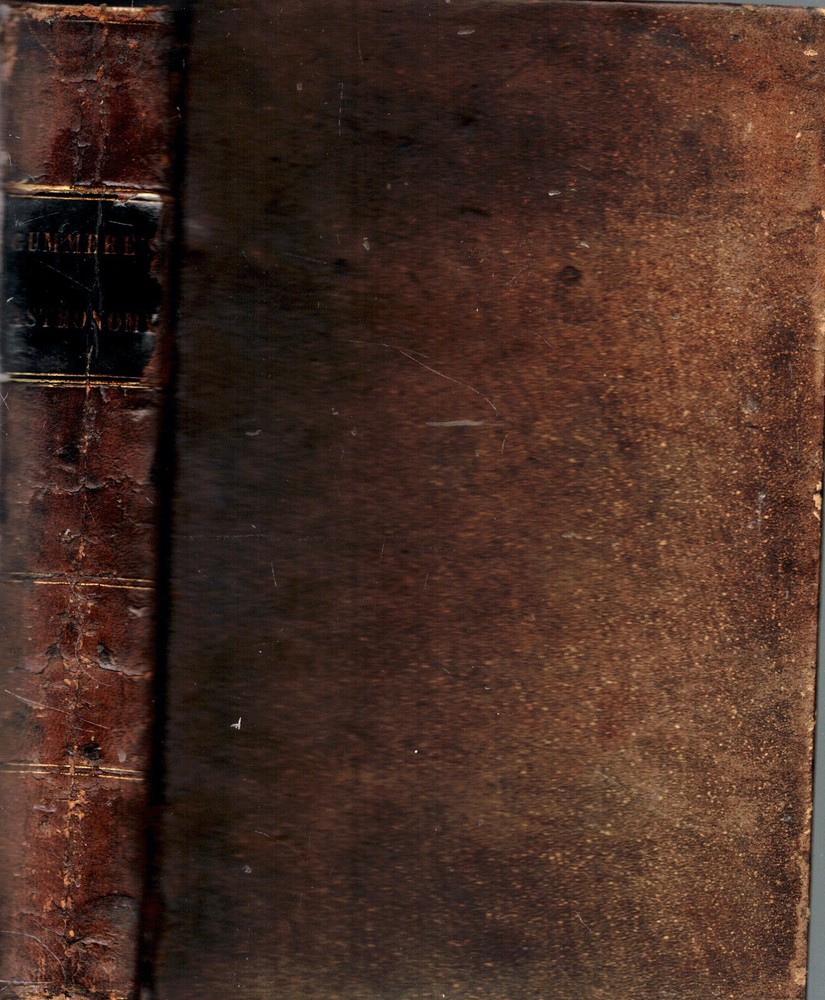 1855 Full Leather Astronomy With 8 Folding Prints Of Stars Telescopes Planets