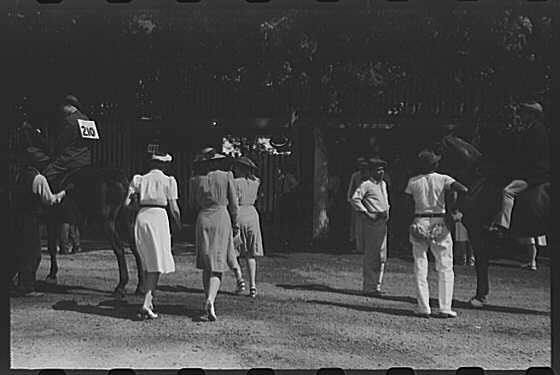 Shelbyville Kentucky Shelby County Fair Horse Show 1930s Crowd Horse Show