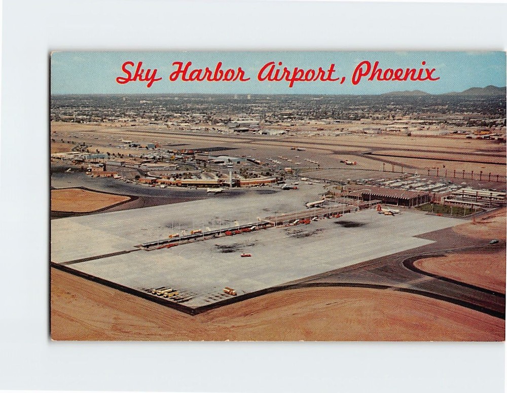 Postcard Sky Harbor Airport Phoenix Arizona USA