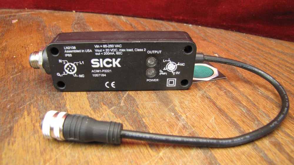 SICK ACIM1-P2221 1057184 Sensor Power Supply 85-250VAC to 20VDC PNP M12