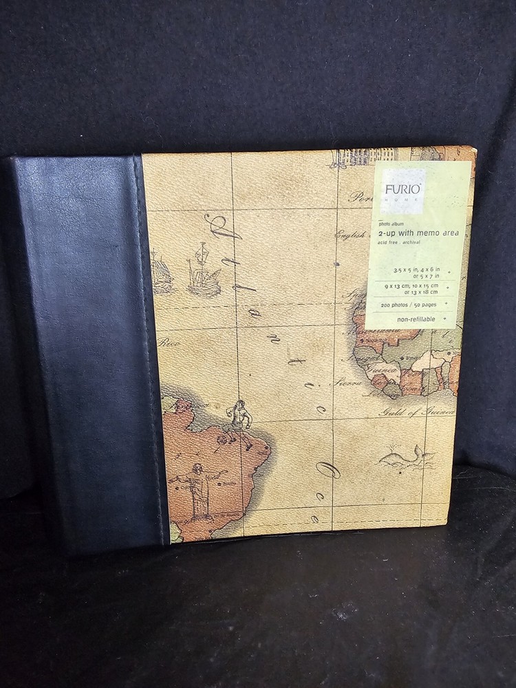 Photo Album FURIO HOME 200 Photos Acid Free Archival Family Wedding TRAVEL-image
