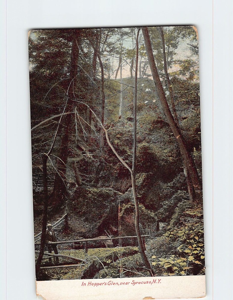Postcard In Hopper's Glen near Syracuse NY USA