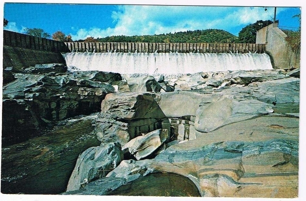 Massachusetts Postcard Shelburne Falls The Pot Holes Mohawk Trail