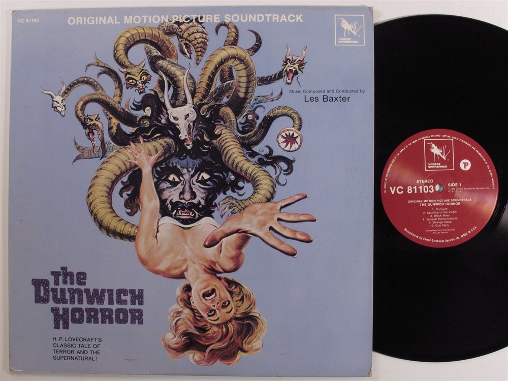 DUNWICH HORROR OST Les Baxter VARESE SARABANDE LP VG+ textured cover c