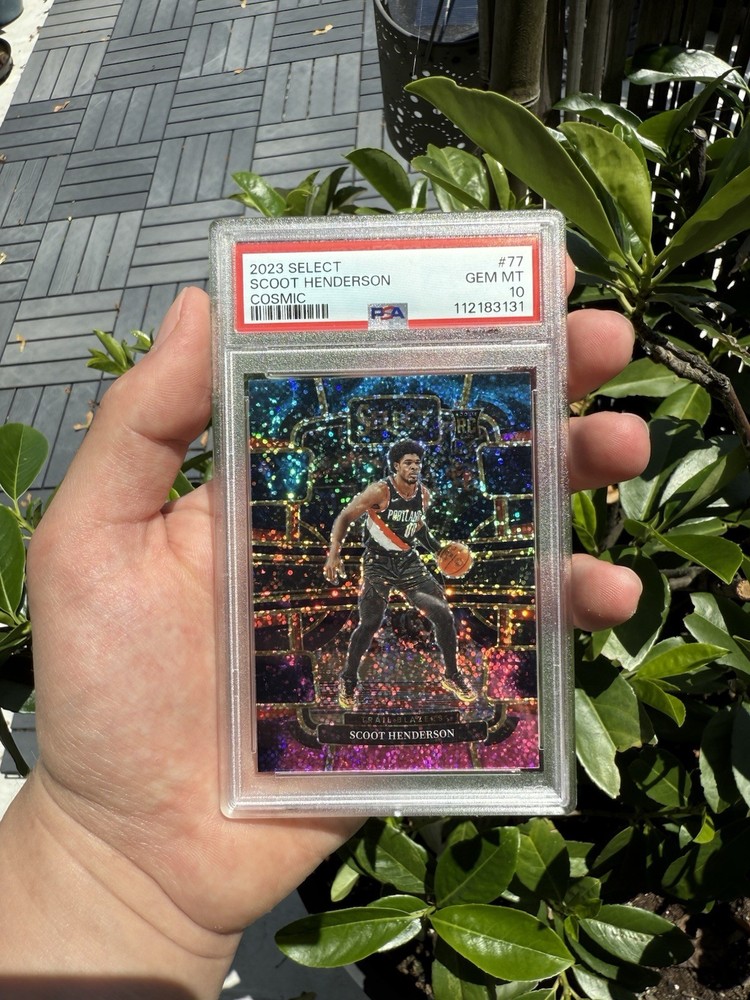 2023-24 Scoot Henderson Select Concourse Cosmic Rookie Graded PSA 10 Blazers