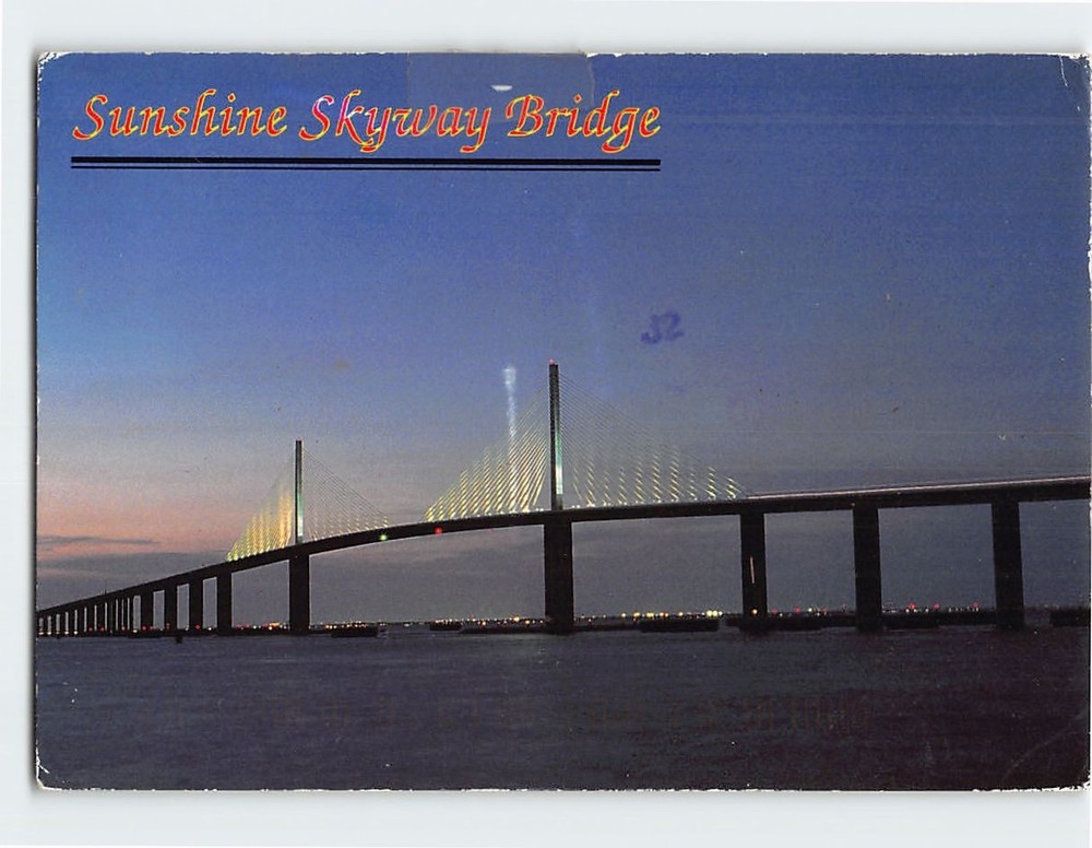 Postcard Sunshine Skyway Bridge Florida USA