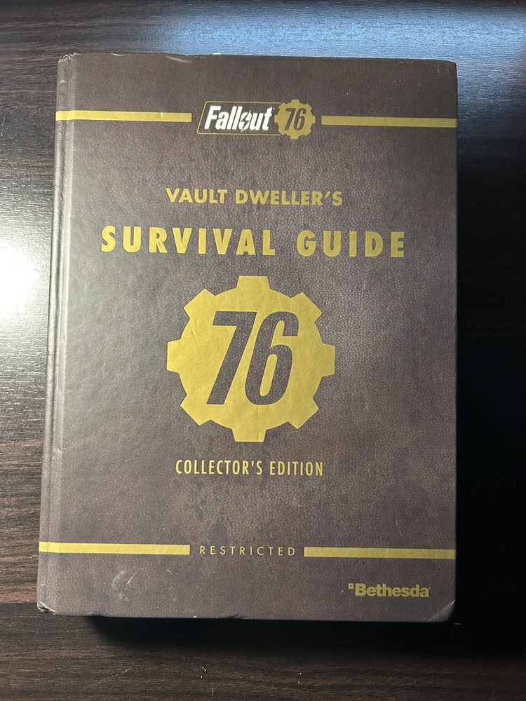 Fallout 76 Survival Guide Collector's Edition Vault Dweller Bethesda Hardcover