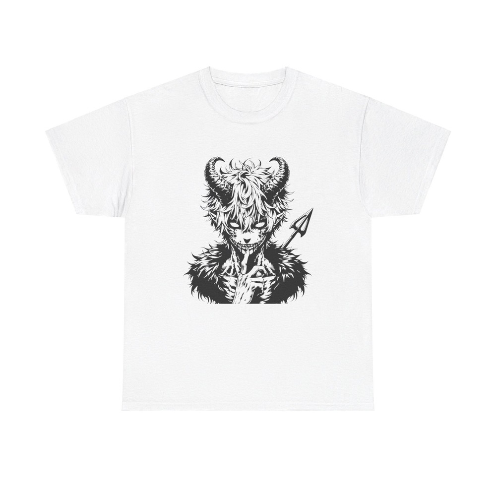 Vintage Demon Graphic T-Shirt - demonic devil evil grunge dark horned creepy art