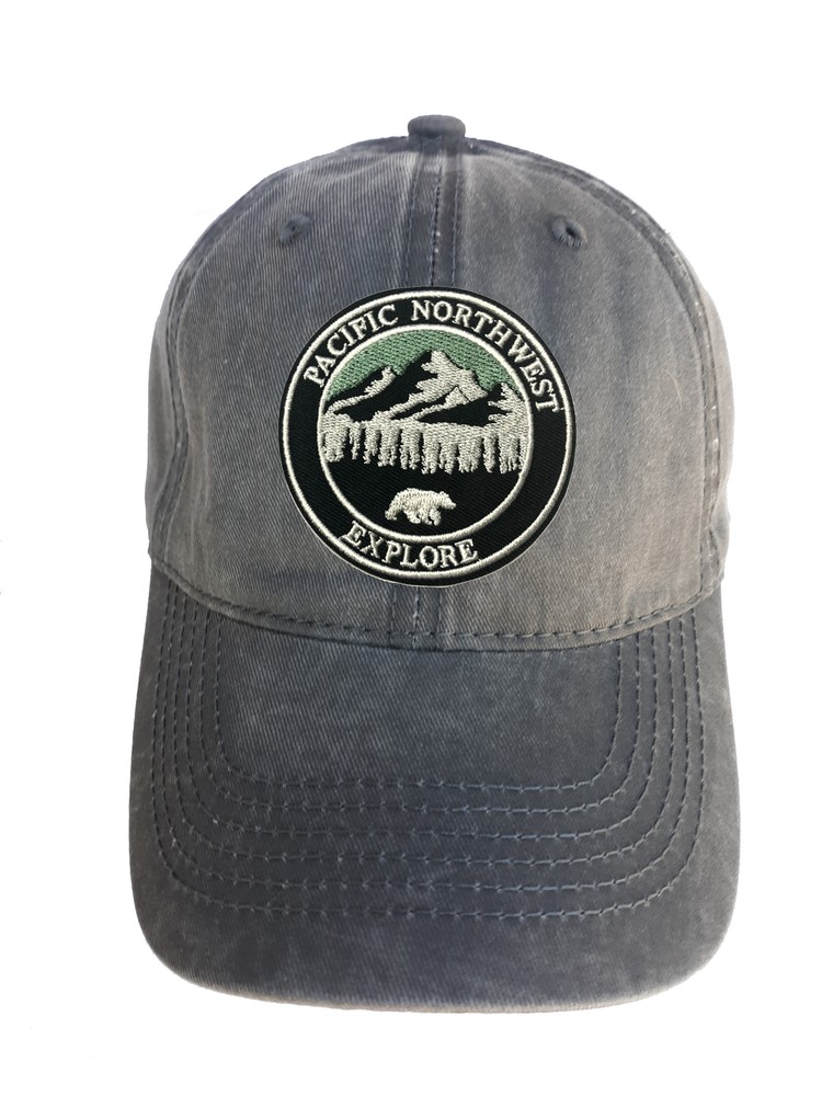 Explore Pacific Northwest Adjustable Curved Bill Strap Back Dad Hat Baseball Cap