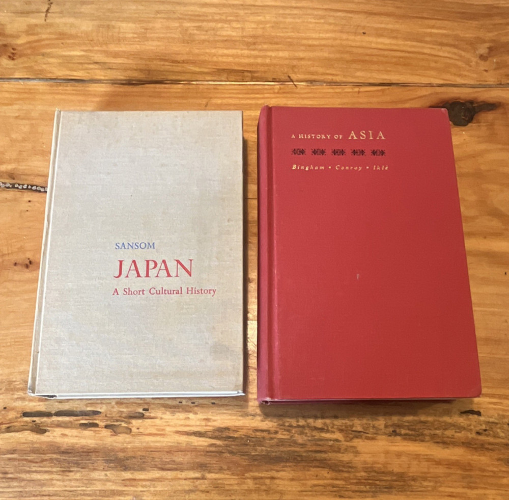 Sansom Japan Cultural History Appleton Crofts HC 1946 & Asia Vol II Allyn Bacon…