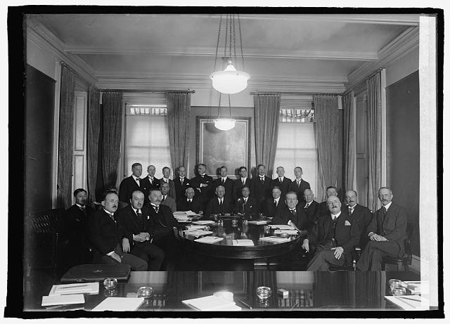 French American Debt Commissions Washington DC 1925 group portrait meeting