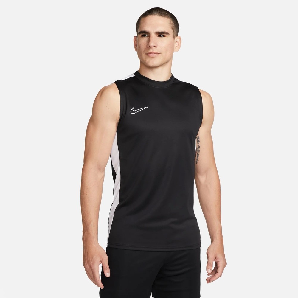 Nike Men's Dri-FIT Academy Sleeveless Shirt Large (Black/White) DR1331-010 NWT