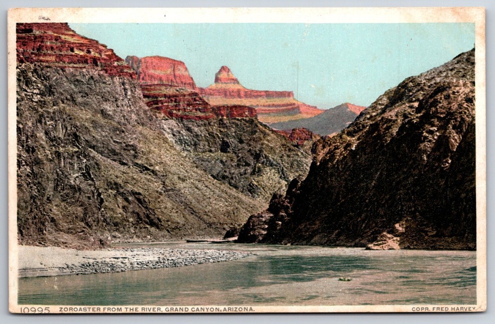 Detroit Pub~Arizona~Zoroaster From River @ Grand Canyon Natl Park~Vintage PC