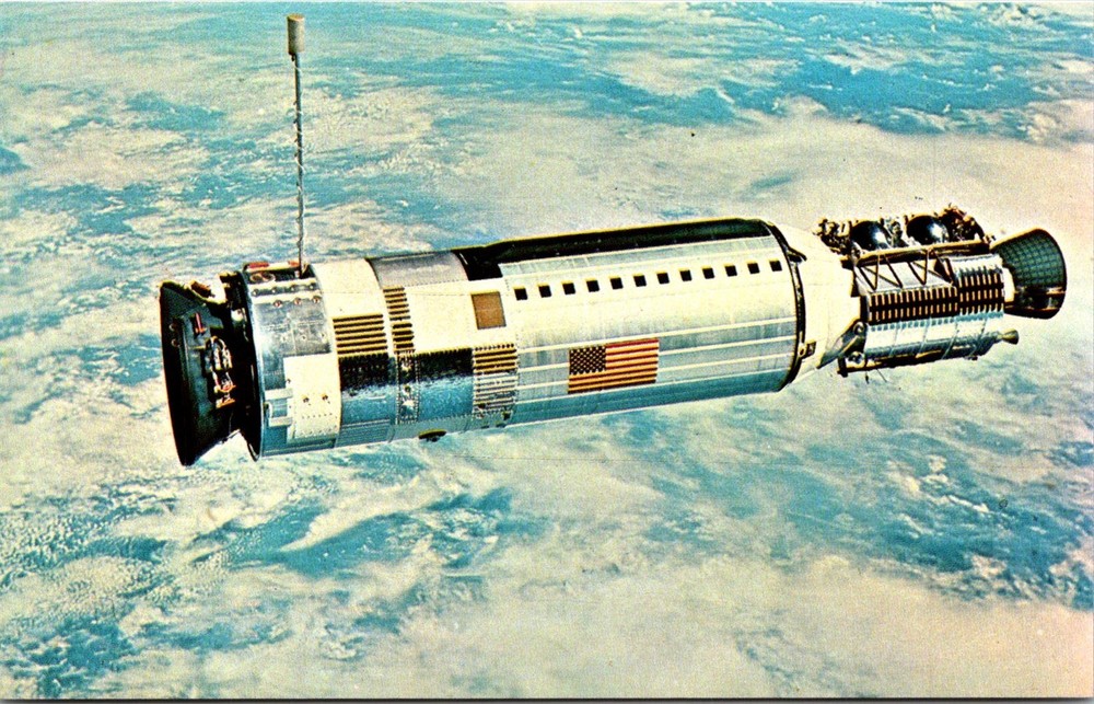 Dr Jim Stamps Postcard Gemini 12 Spacecraft Rendezvous With Agena Target Vehicle
