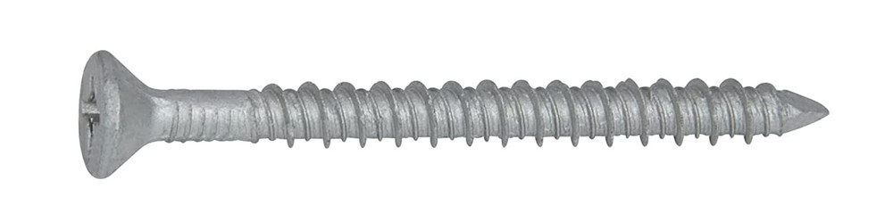 3/16 x 1-1/4 inch 410 Stainless Steel Concrete Screws Phillips Flat Countersunk Head