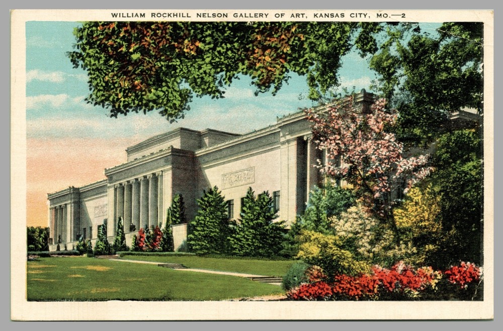 William Rockhill Nelson Gallery Of Art Kansas City Missouri Linen c1940 Postcard