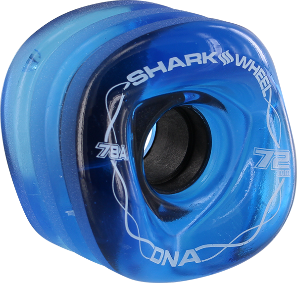SHARK DNA 72mm 78a TRANS.SAPPHIRE WHEELS SET
