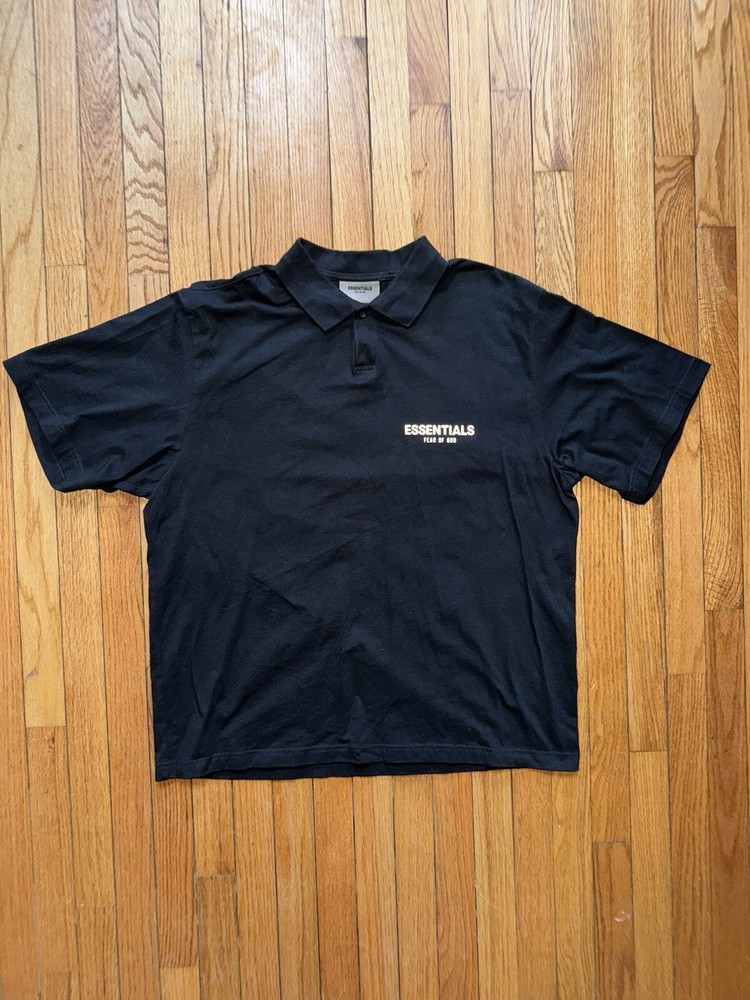Fear of God Essentials Core Polo Shirt Black
