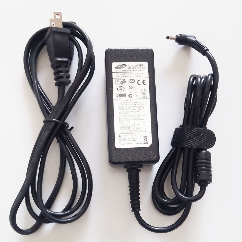 Original Charger AC Adapter For samsung ultrabook Series 9 3.0*1.1mm Laptop 40w