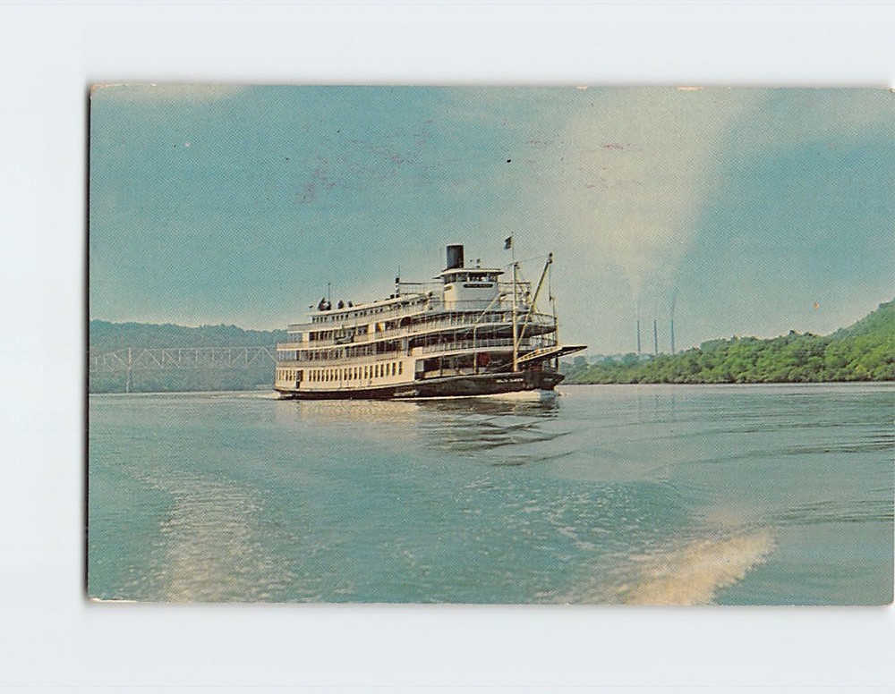 Postcard SS Delta Queen Ohio River USA