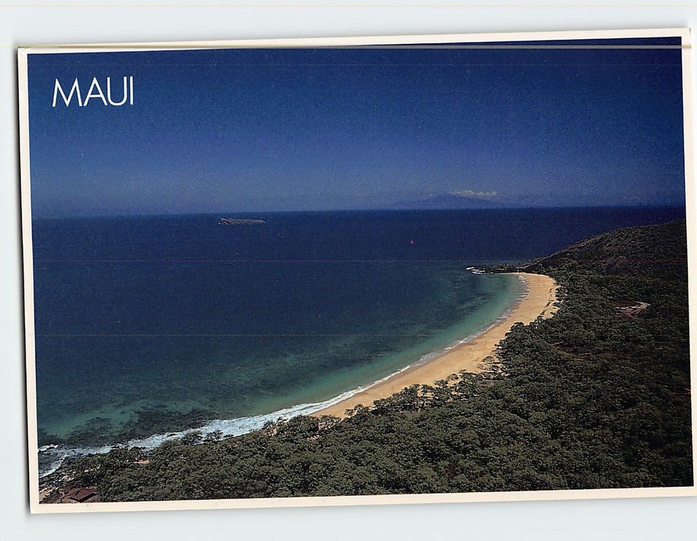 Postcard Makena Beach Maui Kihei Hawaii USA