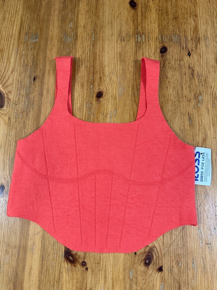 Free people Movement Women Corset Crop Top Paneled Orange size M/L