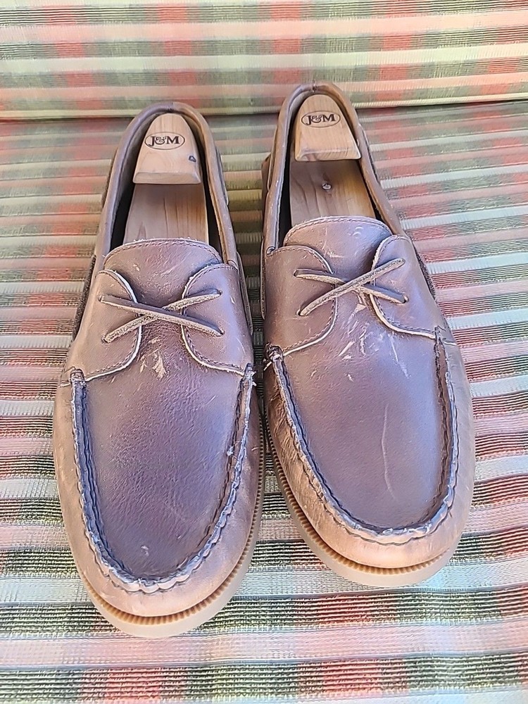 Sperry Top-Sider Mens Authentic Original Boat Shoes Leather Upper Brown 13M