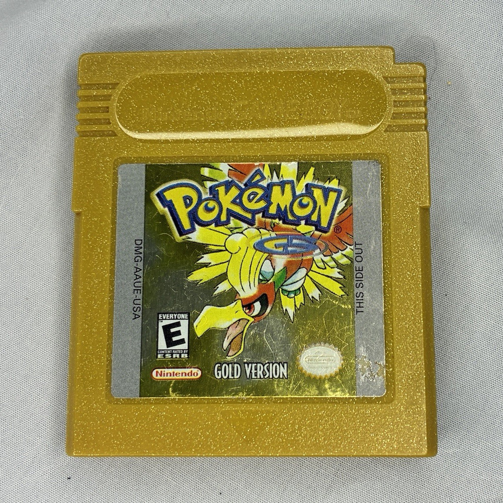 Nintendo Pokémon Gold Version Game Boy Color GBC Cartridge, E, NTSC-U/C
