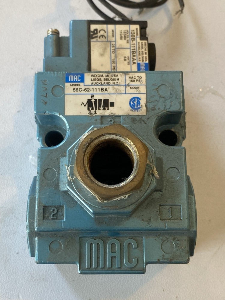 Mac Valves 56C-62-111BA Solenoid Valve Vacuum Valve