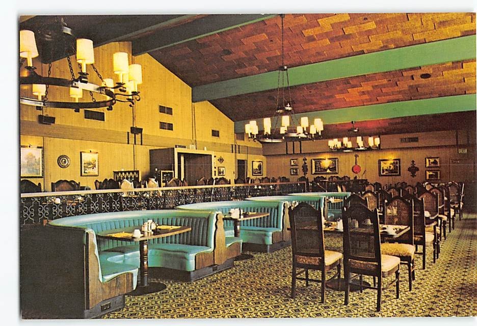 Postcard Dining Room Lawrence Welk Country Club Village Escondido California USA