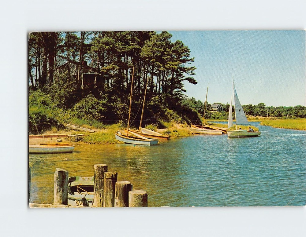 Postcard Pleasant Bay inlet Cape Cod Massachusetts USA