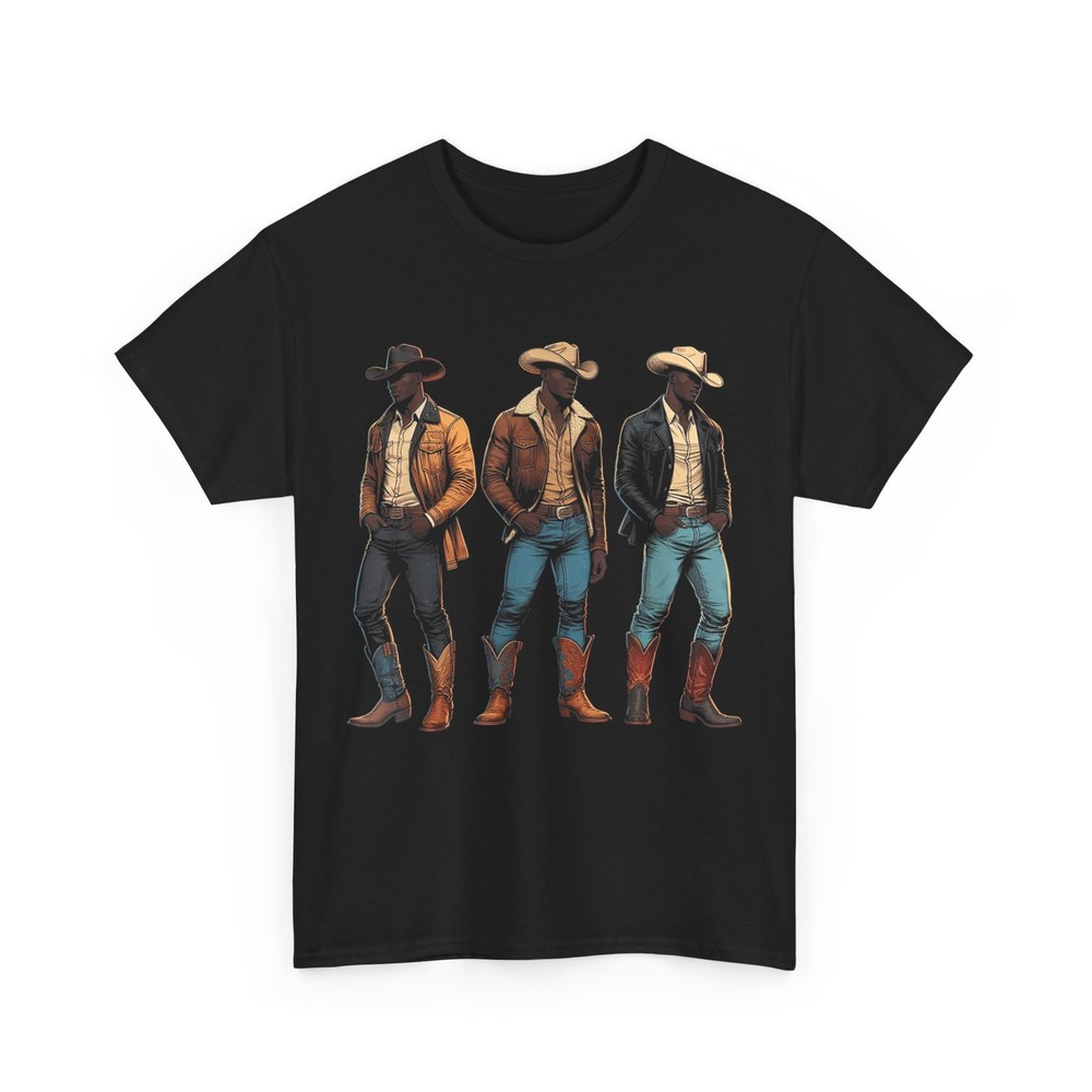 NEW African American Cowboys T-shirt, Western Rodeo Black Cowboy Shirt