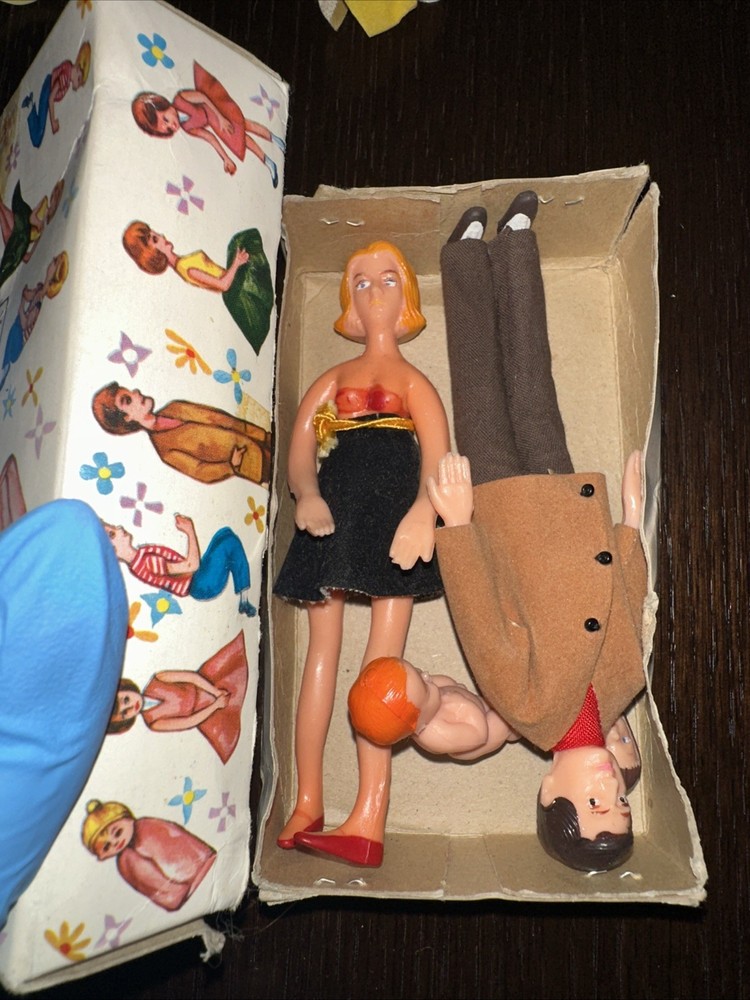 Vintage 1950s Twistable, Family Dolls British