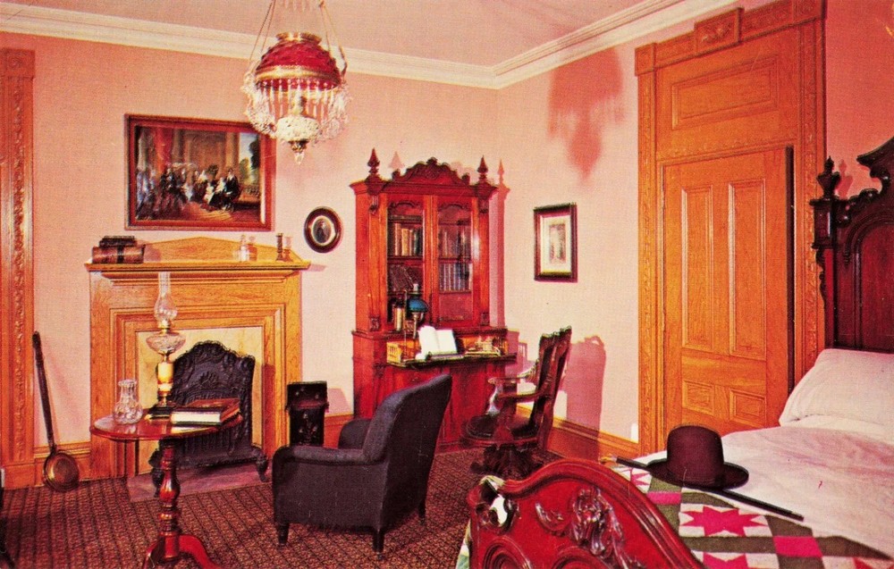 Brigham Young's Room - Beehive House - Salt Lake City Utah UT - Postcard