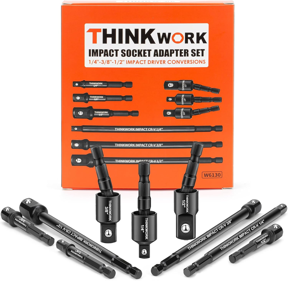 Impact Socket Adapter Set, 1/4