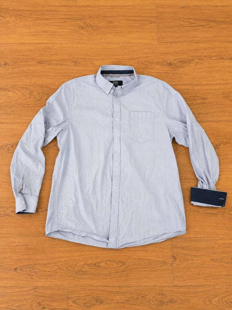 Cody James Men's Large Western Button Up Shirt Blue Long Sleeve Cowboy Rodeo