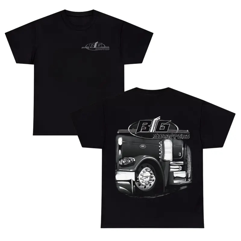 Rig Strappers Big Rig Truck T-Shirt ? Classic Semi Truck Graphic Tee