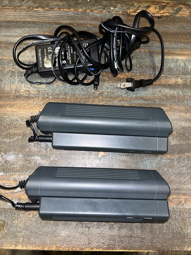 2 CHRR-2 Battery Charger w BATT-2P Rechargeable Battery Pack w/ AC Adapter!