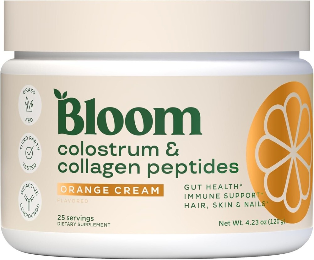 Bloom Nutrition Bovine Colostrum Powder for Gut Health, Immune Support, Hair