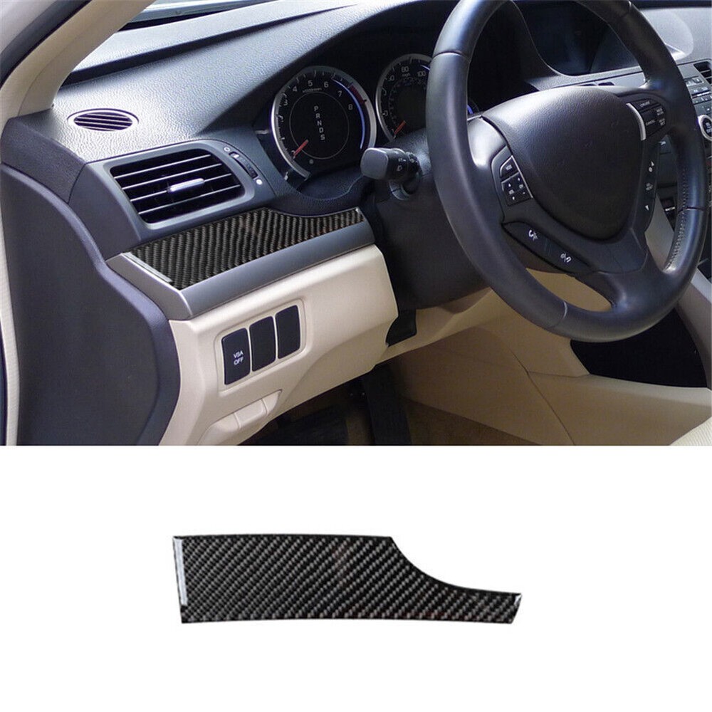 2009-2014 Acura TSX Carbon Fiber Driver Side Dashboard Trim Cover
