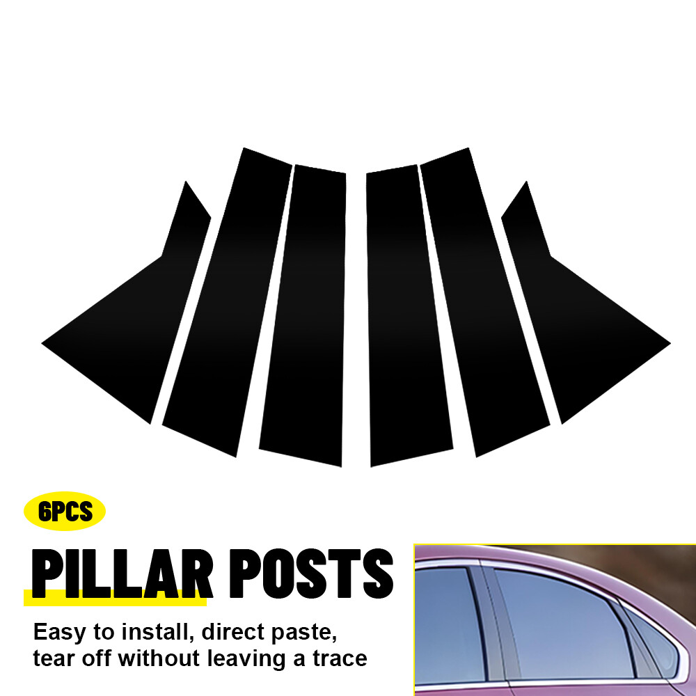 Pillar Posts Kit for 19-2024 Kia Forte K3 Sedan 6pc Set Door Trim Piano Cover M