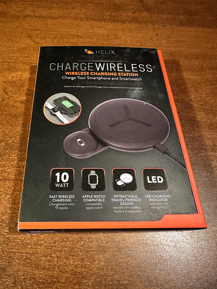 Helix 2-in-1 Wireless Charging Station for Apple Watch & Smartphones